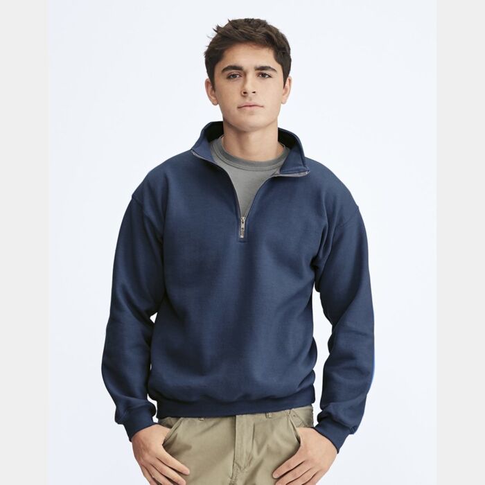 Garment-Dyed Quarter Zip Sweatshirt (Adult) Thumbnail