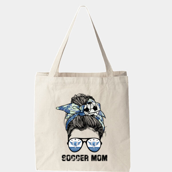 Messy Bun Soccer Mom Tote - Isabella Tote Thumbnail